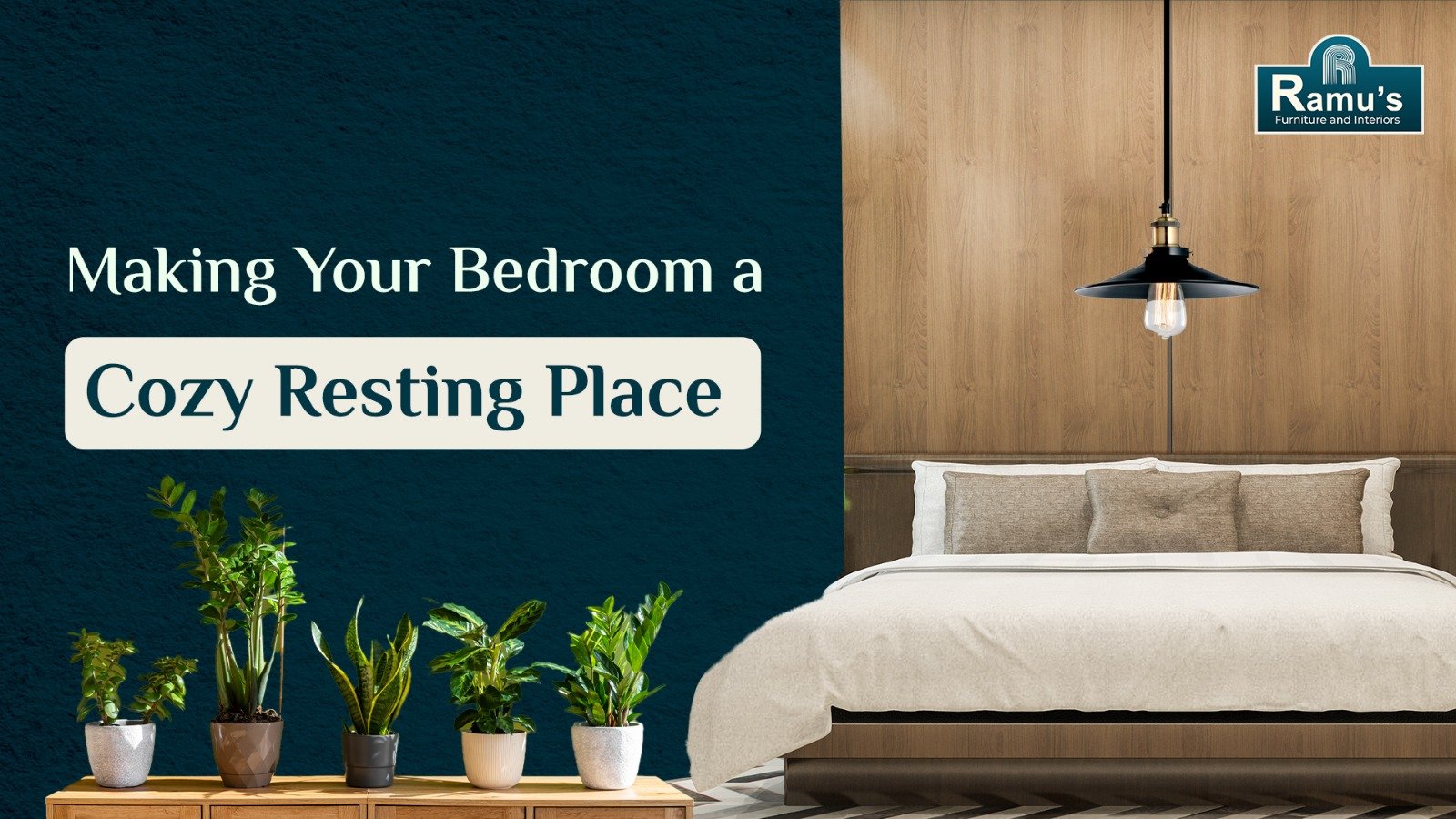 Modern bedroom with premium wooden furniture designs